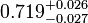 0.719^{+0.026}_{-0.027}